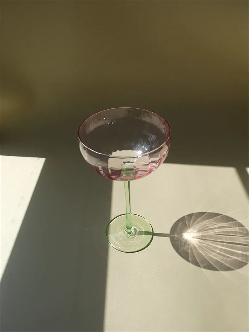 Vintage Colorful Martini Glasses