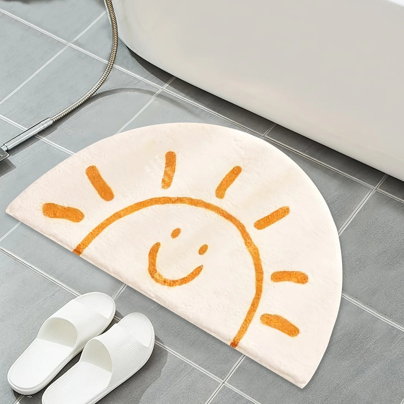 Imitation cashmere plush smiling face
