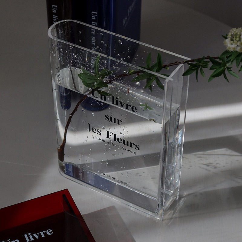 Acrylic Book Vase