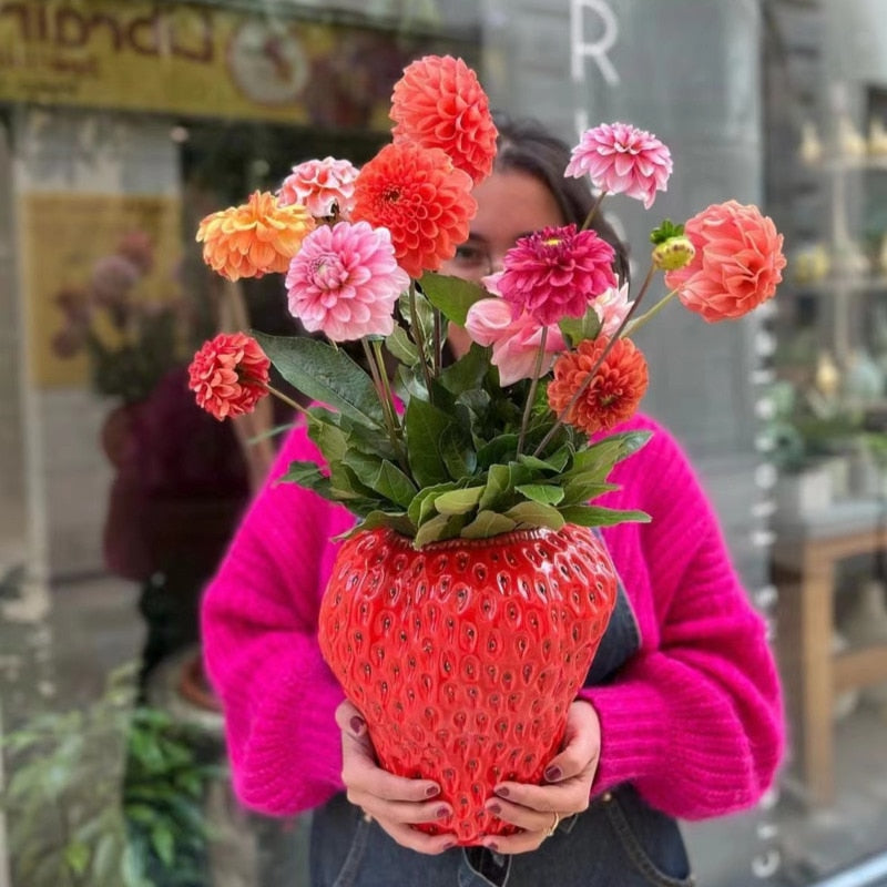 Hailey Bieber Strawberry Vase