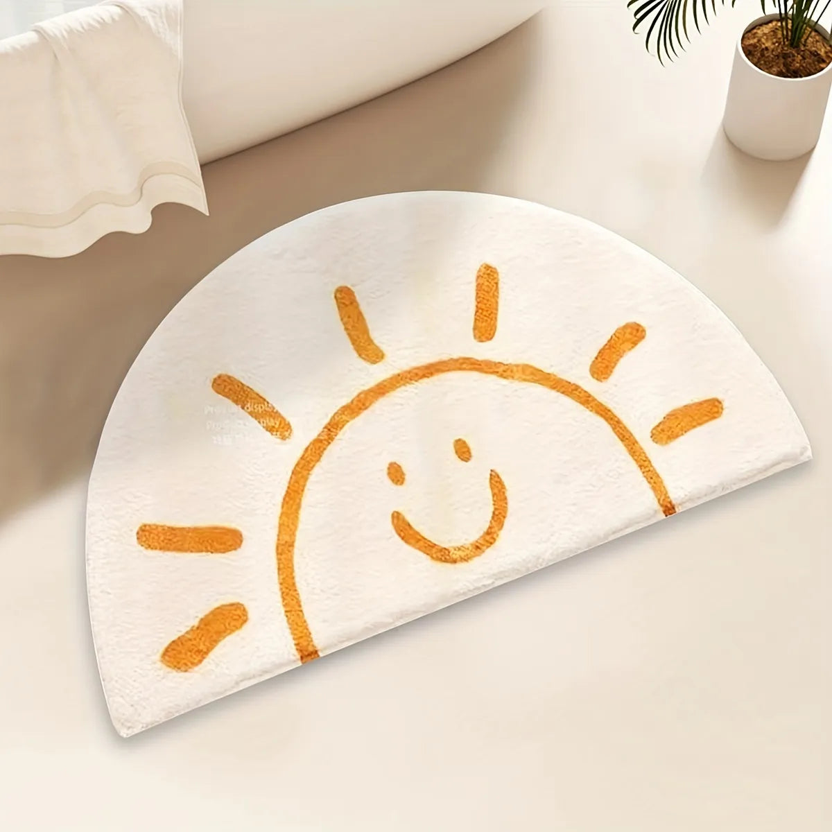 Imitation cashmere plush smiling face