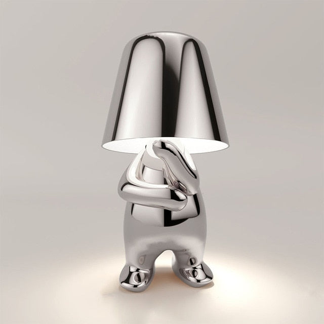 Little Golden/ Silver Man Lamp
