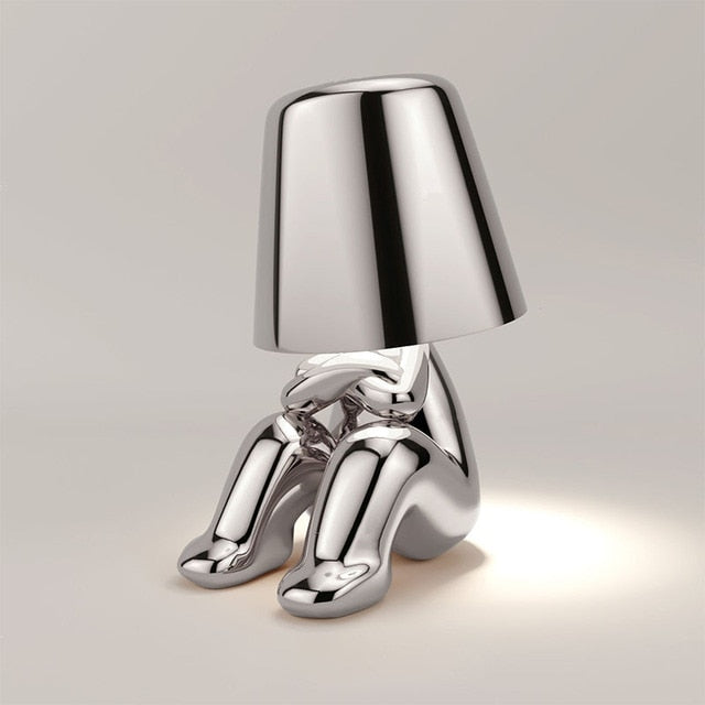 Little Golden/ Silver Man Lamp