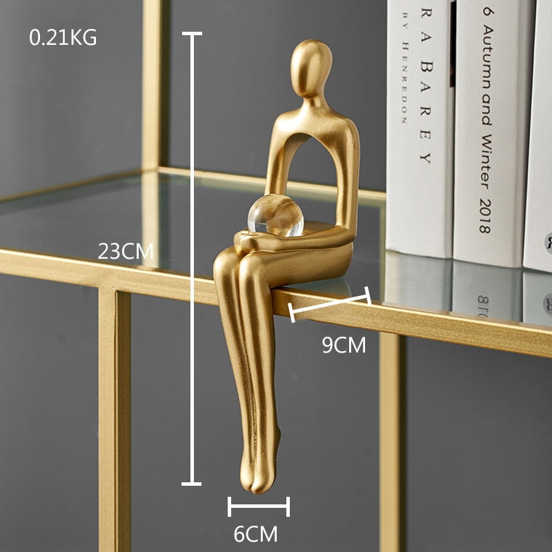 Gold Abstract Statue