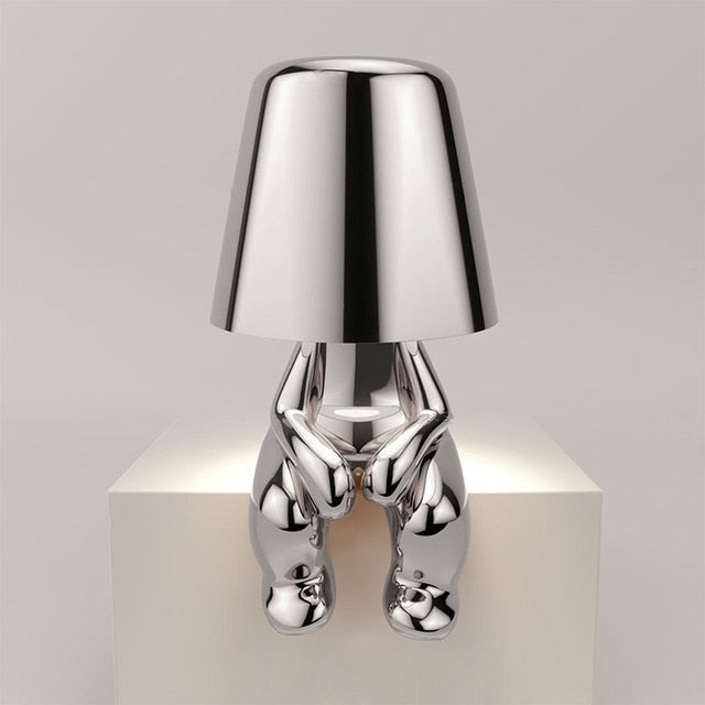 Little Golden/ Silver Man Lamp