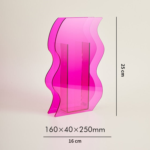 Acrylic colored Vase