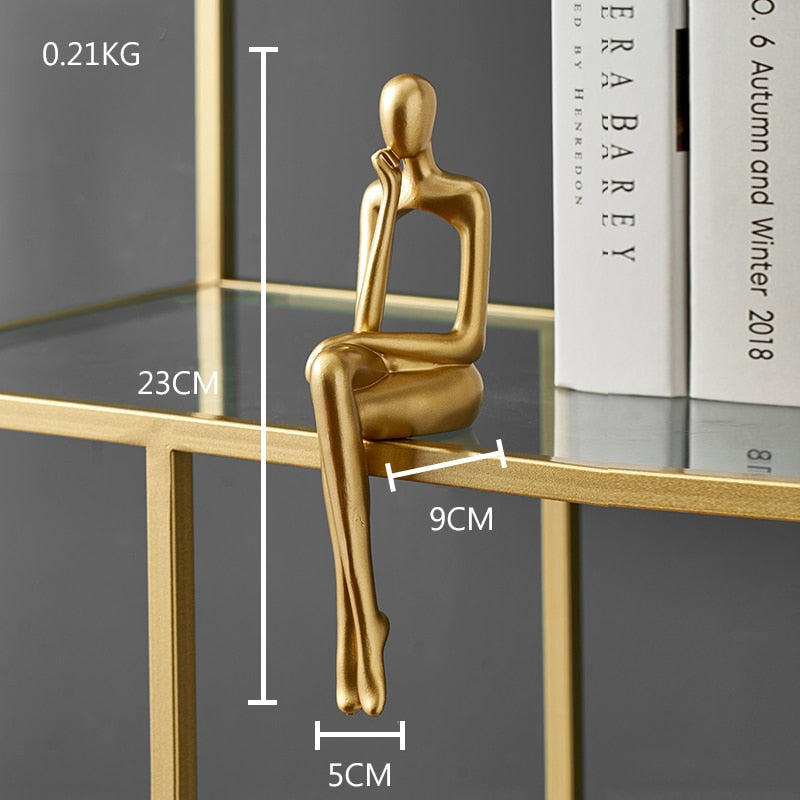 Gold Abstract Statue