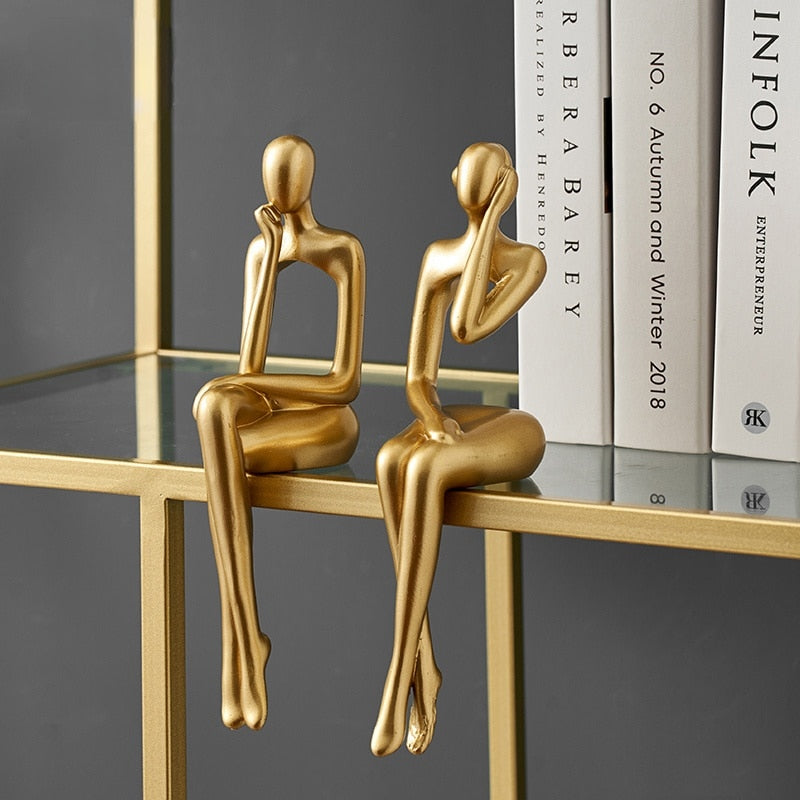 Gold Abstract Statue