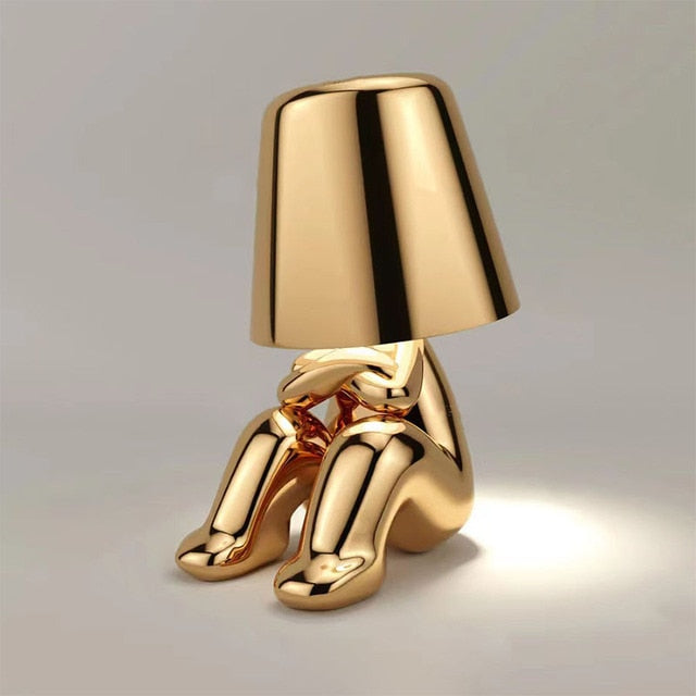 Little Golden/ Silver Man Lamp