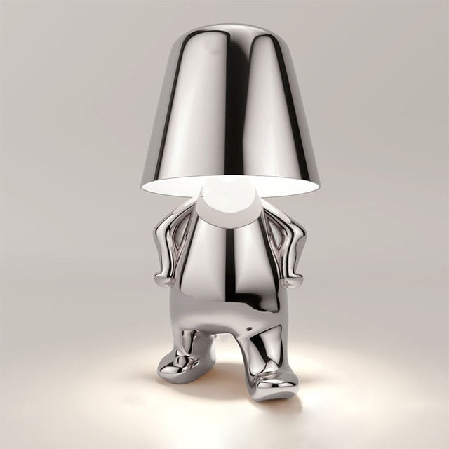 Little Golden/ Silver Man Lamp