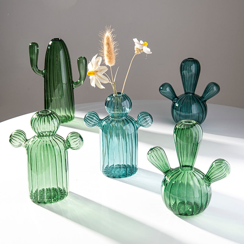 Cactus Glass Vase