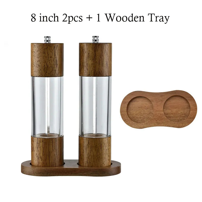 Wooden Pepper & Salt Spice Grinder