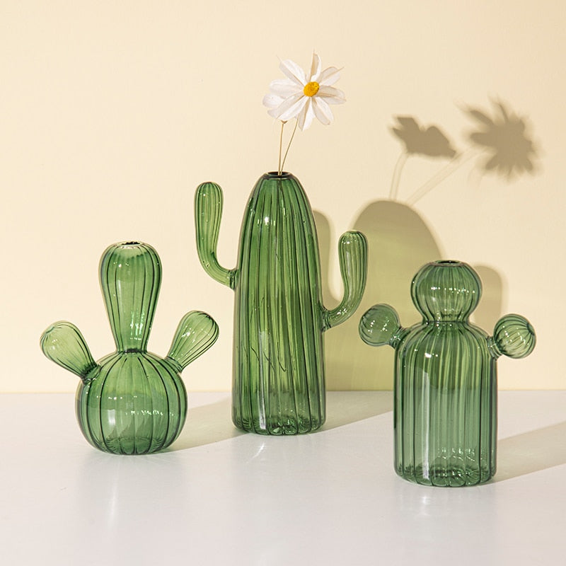 Cactus Glass Vase