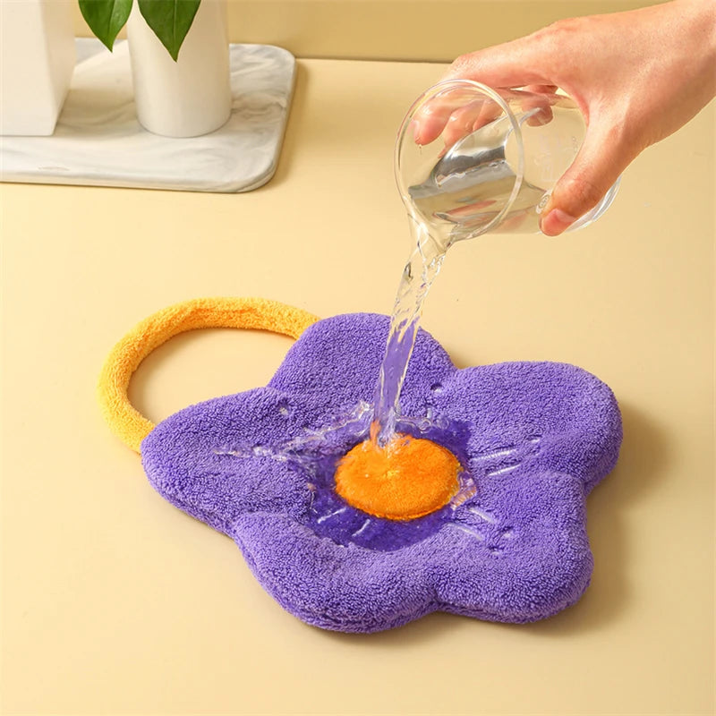 Flower Hand Towels