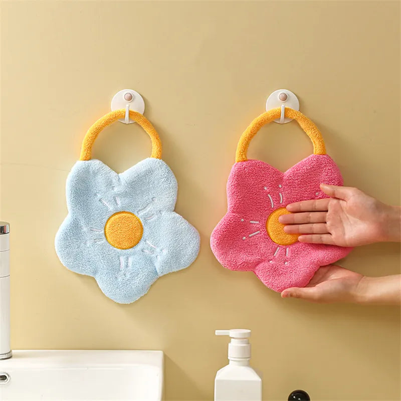 Flower Hand Towels