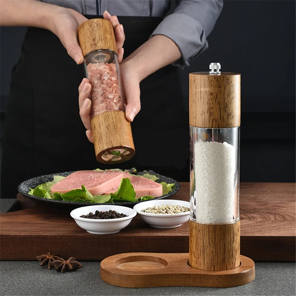 Wooden Pepper & Salt Spice Grinder