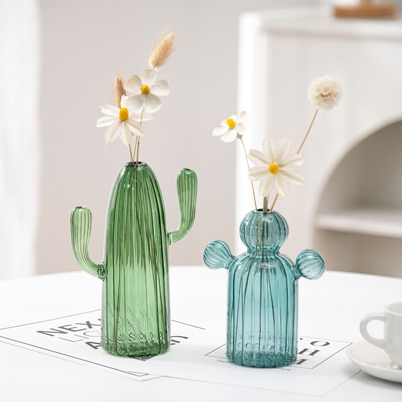 Cactus Glass Vase