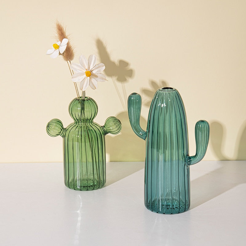 Cactus Glass Vase