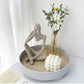 Abstract Thinker Statue