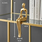 Gold Abstract Statue