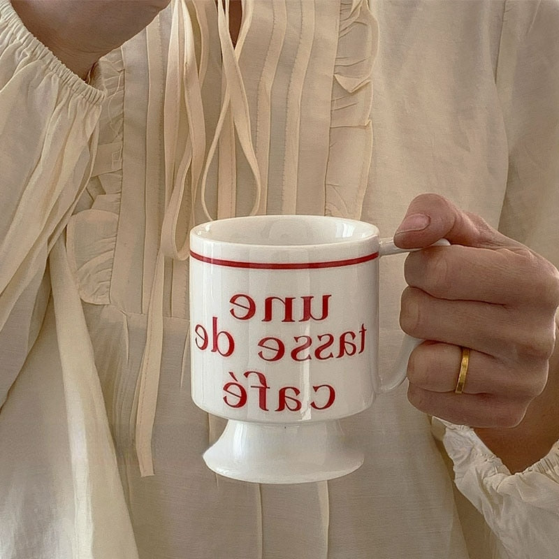 French Retro Coffee Cup