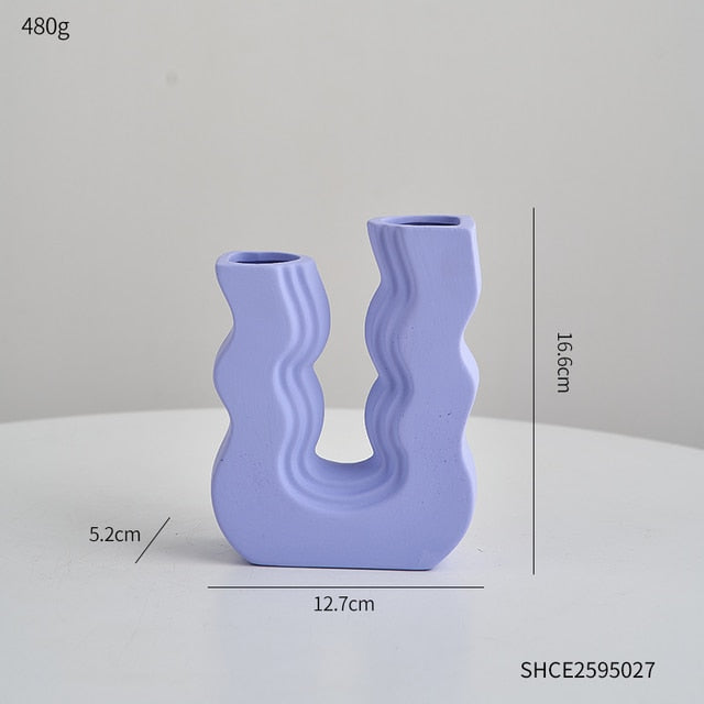 Wavy Colored Vases