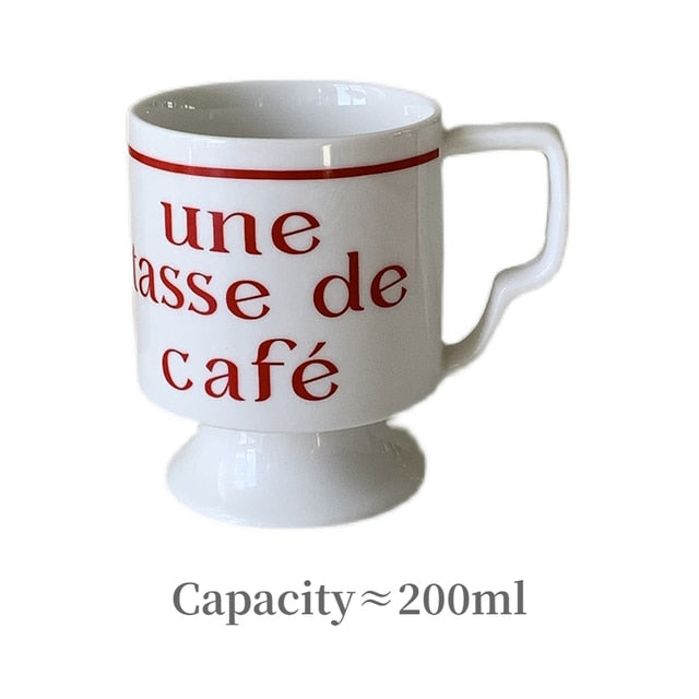 French Retro Coffee Cup