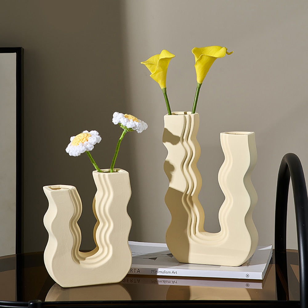 Wavy Colored Vases