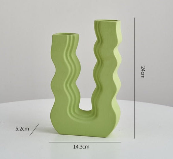 Wavy Colored Vases
