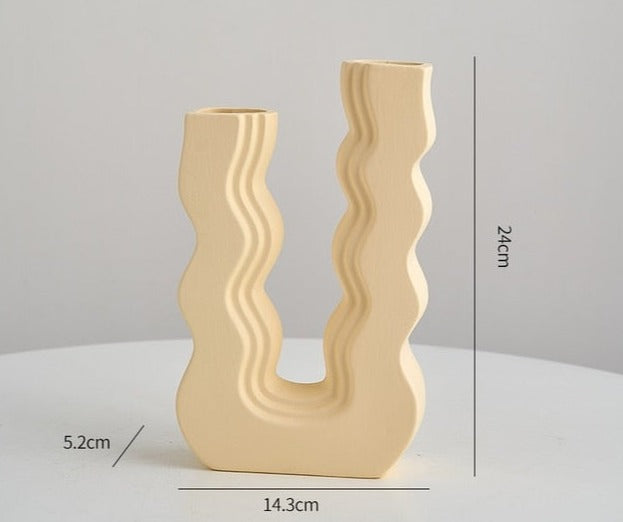 Wavy Colored Vases