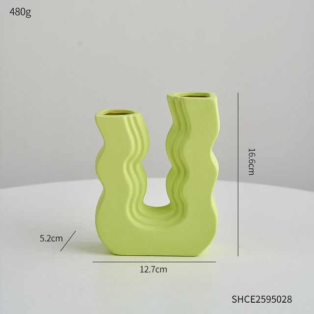 Wavy Colored Vases