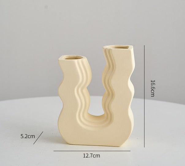 Wavy Colored Vases