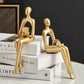 Gold Abstract Statue
