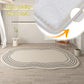 Cream Oval Rug