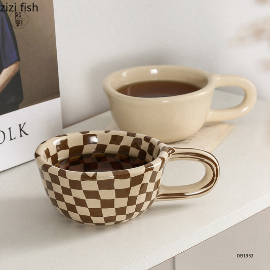 Checkered Coffee Mug