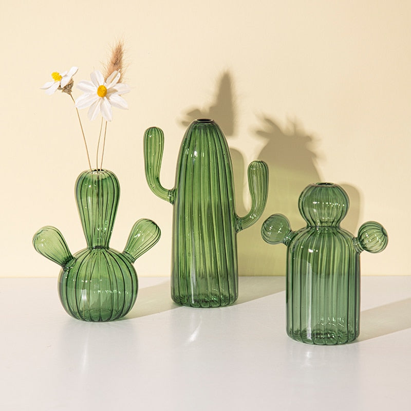 Cactus Glass Vase