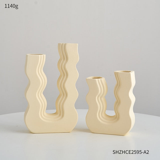 Wavy Colored Vases