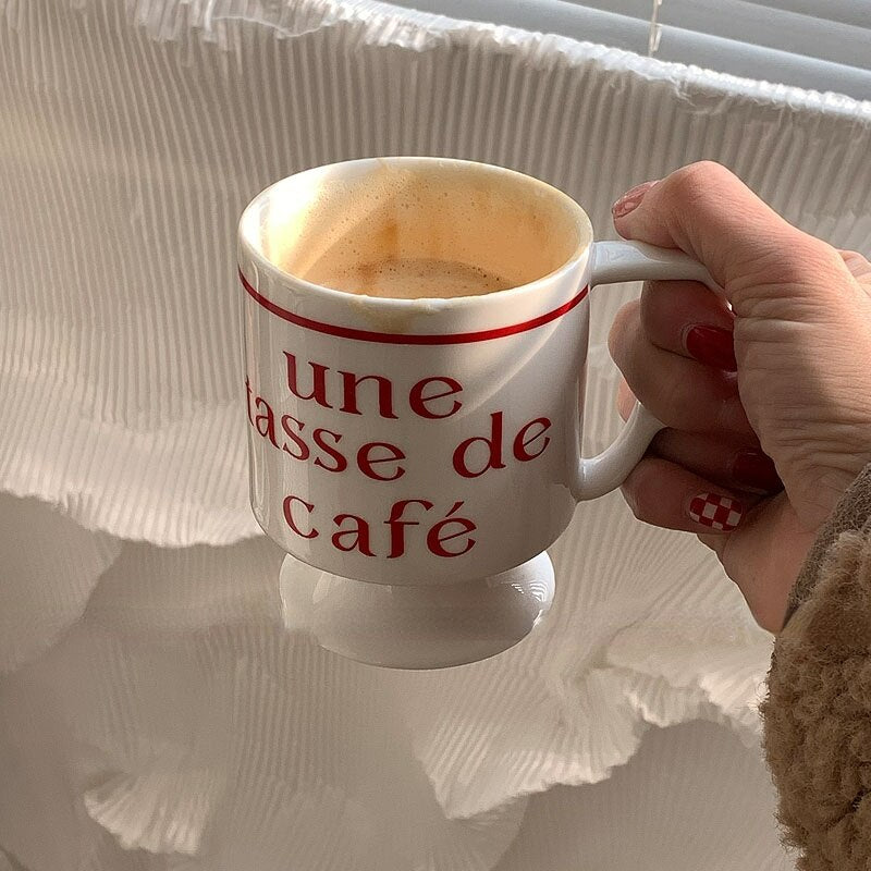 French Retro Coffee Cup