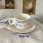French Retro Blue Mug