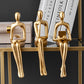 Gold Abstract Statue
