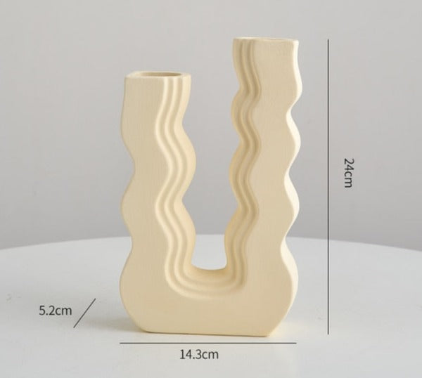 Wavy Colored Vases