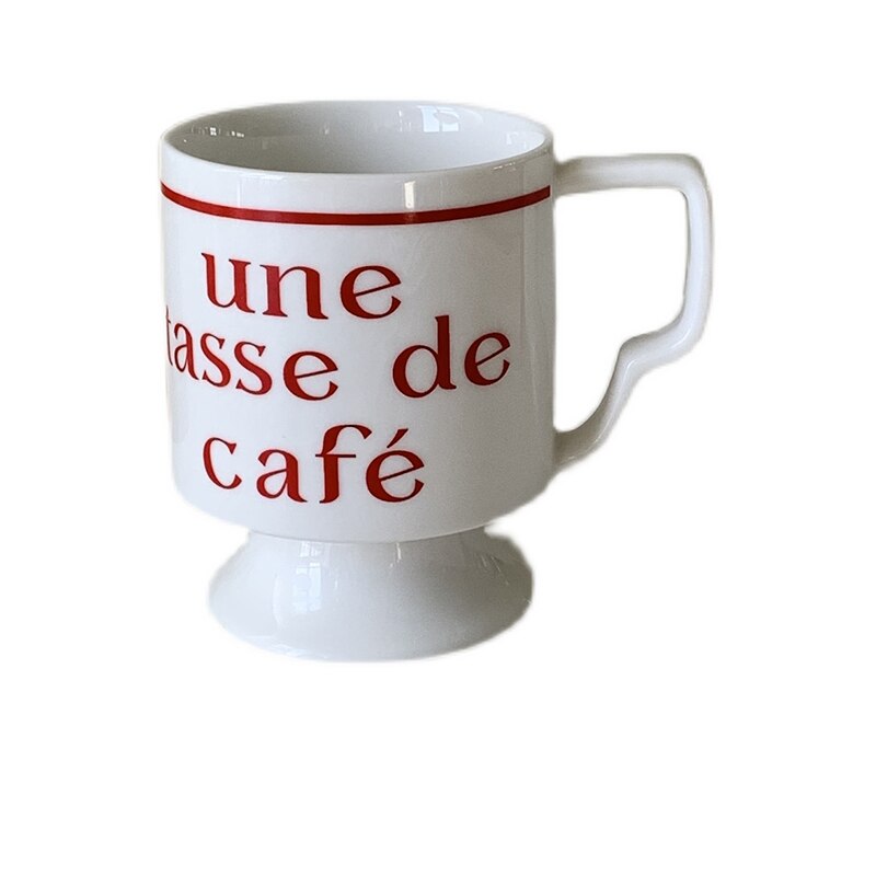 French Retro Coffee Cup