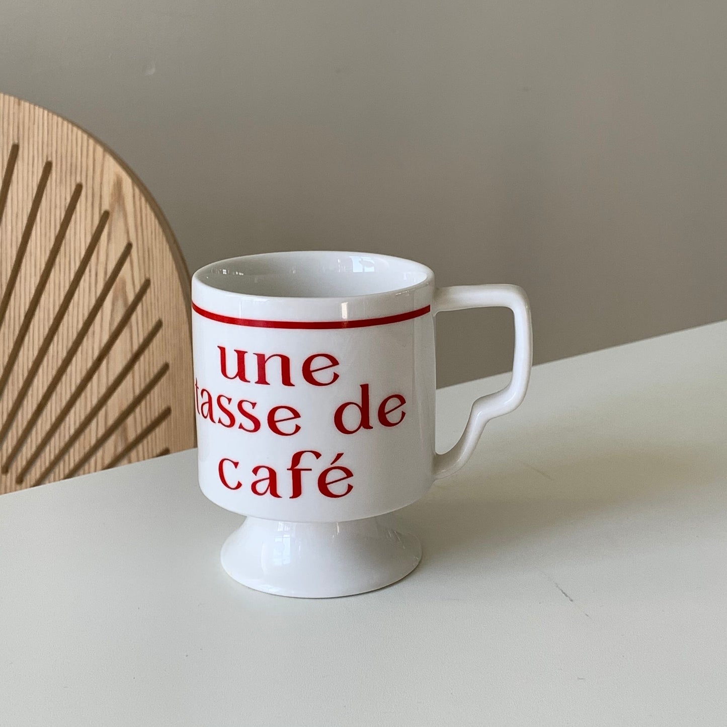 French Retro Coffee Cup
