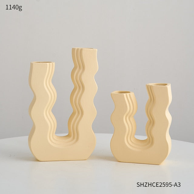 Wavy Colored Vases