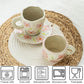 Hand-painted Flower Ceramic Cups